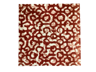 Red Woodcut w/out Frame #2