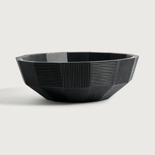 Black Striped Bowl 