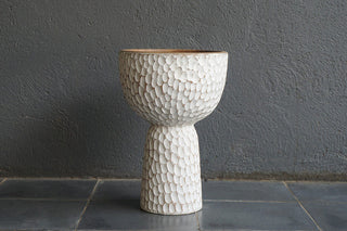 Assorted Carved Bubble Teak Bowl