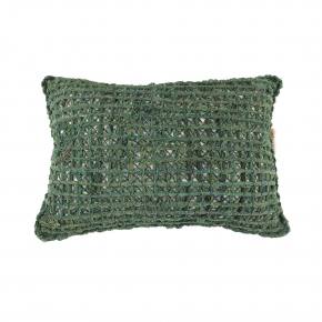 Recycled Fancy Pillow, Green