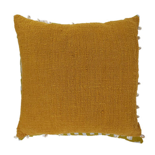 Cowrie Border Pillow, Mustard