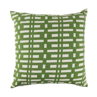 Abstract Linen Pillow, Green