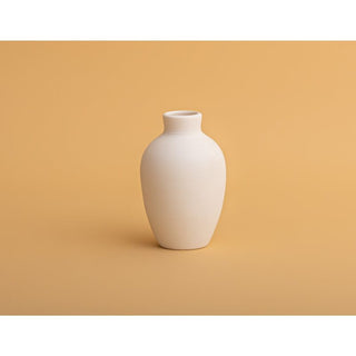 Curvy Vase in Matte White