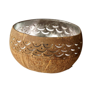 CARVED BOWL COCONUT SILVER