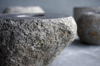 STONE CANDLE HOLDER