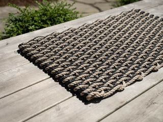 Sand + Charcoal Doormat Large